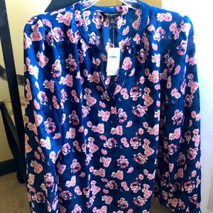 BR scalloped 3/4 sleeve top NWT